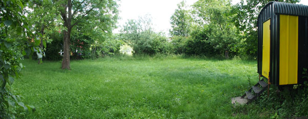 Garten hinter der Bildungsstette des BDP in Kleinbettlingen.